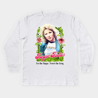 Tanya Tucker / Retro Style Country Fan Design Kids Long Sleeve T-Shirt